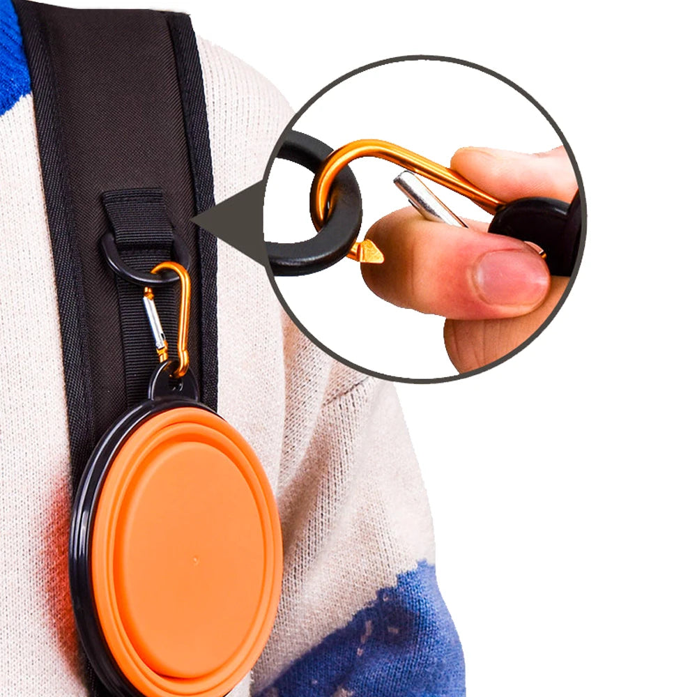 Cuenco Plegable de Silicona para Perros — 350 ml | Portátil y Ligero