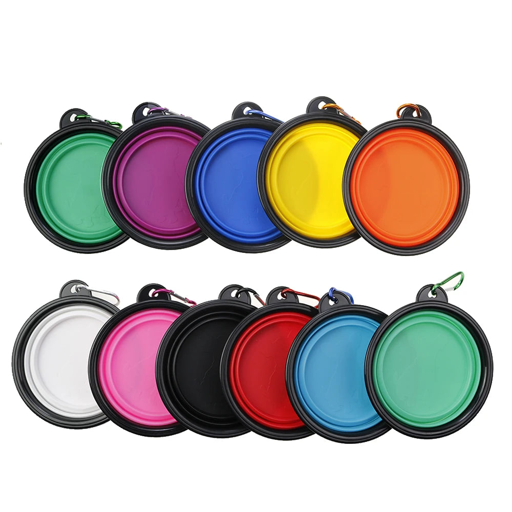 Cuenco Plegable de Silicona para Perros — 350 ml | Portátil y Ligero